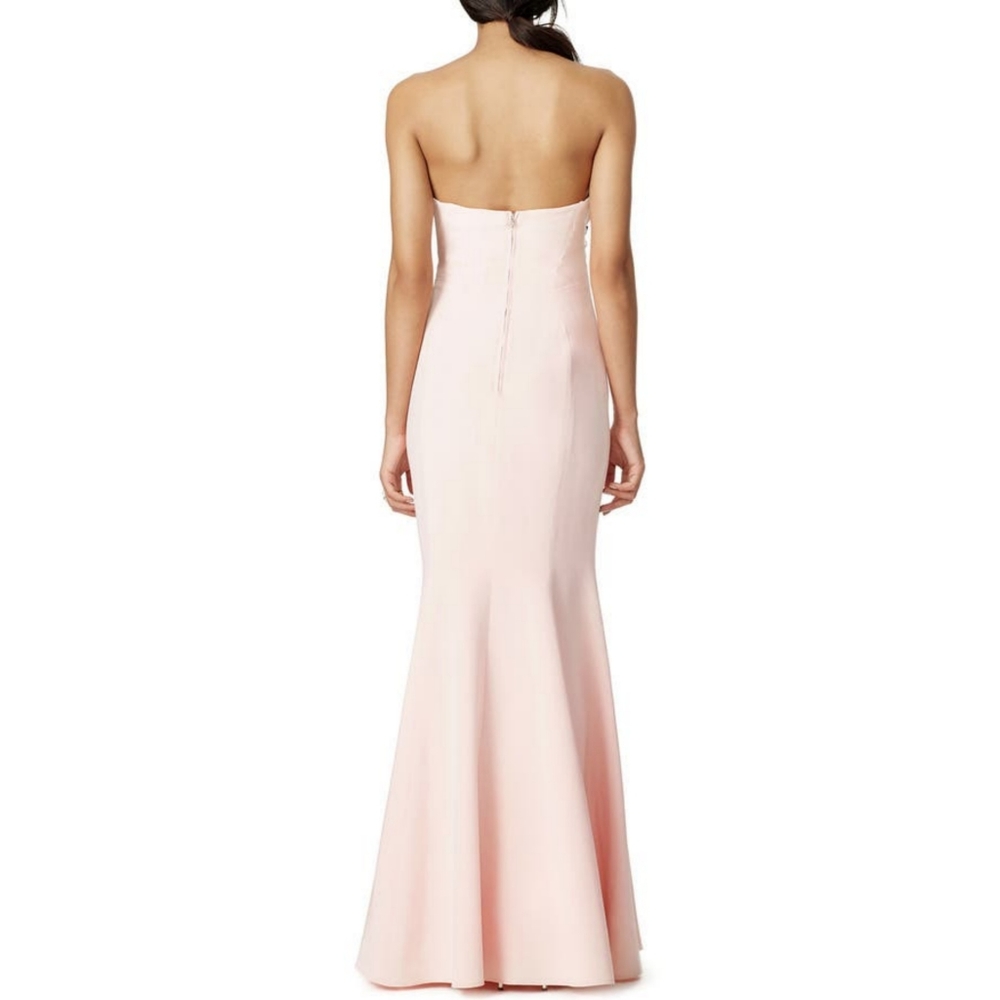 JILL STUART Academy Pink Strapless Floor Length Gown 12 Wedding Formal Dress - Picture 3 of 16